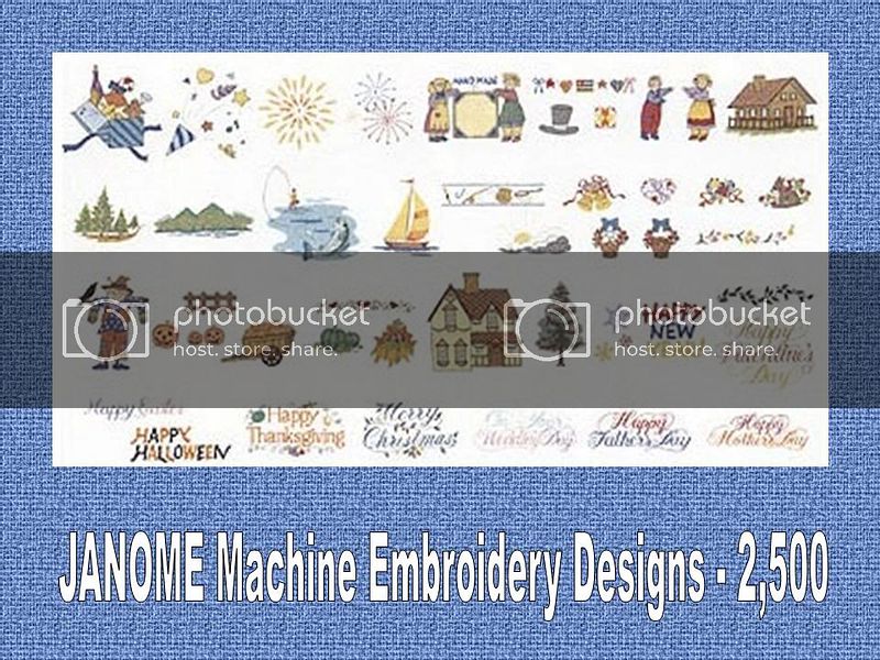 janome embroidery patterns free